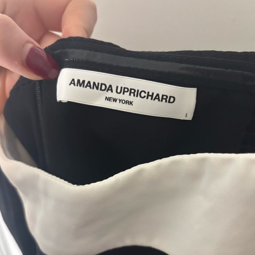 Amanda Uprichard Black and White Strapless Mini Dress - Picture 5 of 5